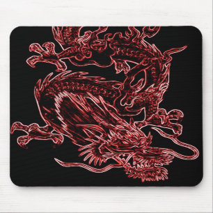 Tapis De Souris Dragon rouge Mousepad