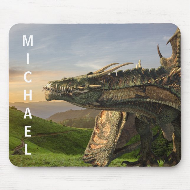 Tapis De Souris Dragon Wyvern Personnalisé (Devant)