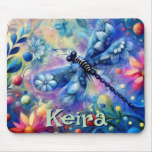 Dragonfly Floral Personnalisé Abstrait Fantaisiste