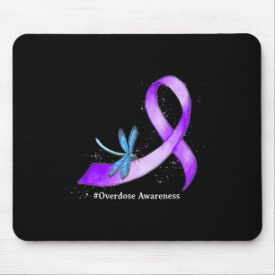 Tapis De Souris Dragonflyy Purplean Ribbon Overdose prise de consc