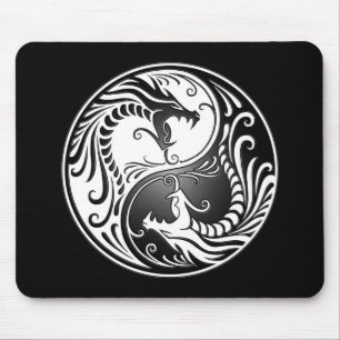 Tapis De Souris Dragons de Yin Yang