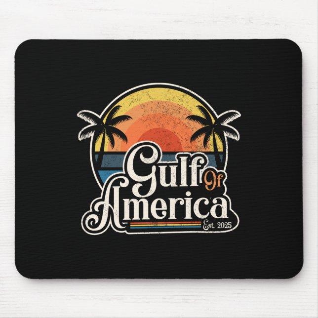 Tapis De Souris Drapeau Américain 2025 Du Golfe D'Usa Est (Devant)
