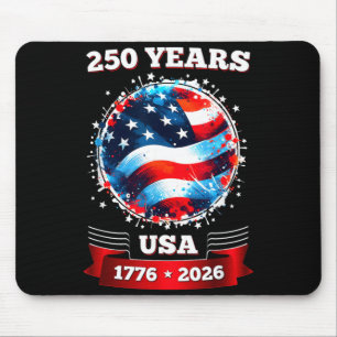 Tapis De Souris Drapeau américain 250e anniversaire 4 juillet