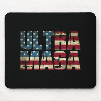 Tapis De Souris Drapeau américain Anti Joe Biden Ultra Maga Meille