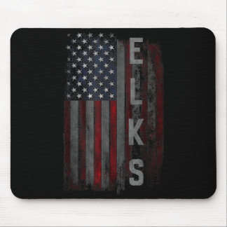 Tapis De Souris Drapeau américain de la famille Elks