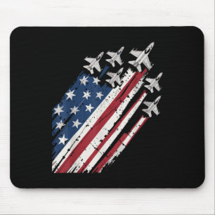 Tapis De Souris Drapeau américain de la Force aérienne Patriotique