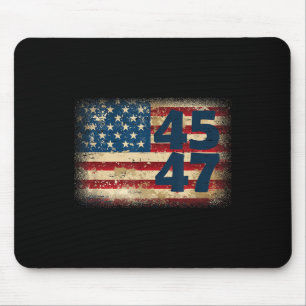 Tapis De Souris Drapeau américain Donald Trump 2025 45