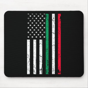 Tapis De Souris Drapeau Américain Italien American Pride 4 Juillet