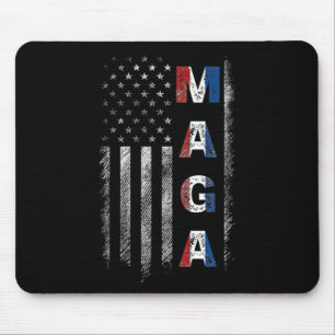 Tapis De Souris Drapeau américain Mega Trump 2024