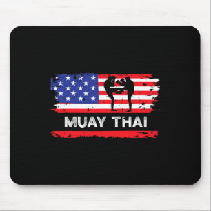 Tapis De Souris Drapeau américain Muay Thai Cadeau Thaïlande Arts 