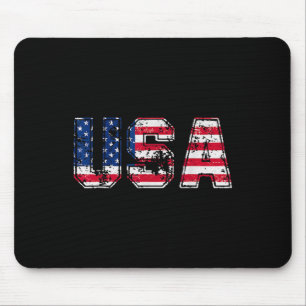 Tapis De Souris Drapeau américain Patriotique 4 juillet Amérique J