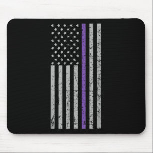 Tapis De Souris Drapeau américain Purple Strip souvenirs Heimer