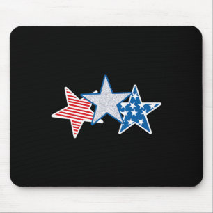 Tapis De Souris Drapeau américain Rouge Blanc Bleu Drapeau américa