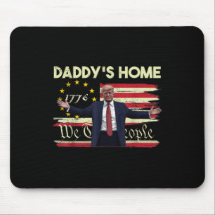Tapis De Souris Drapeau américain Trump Daddys Accueil Nous Le Peu