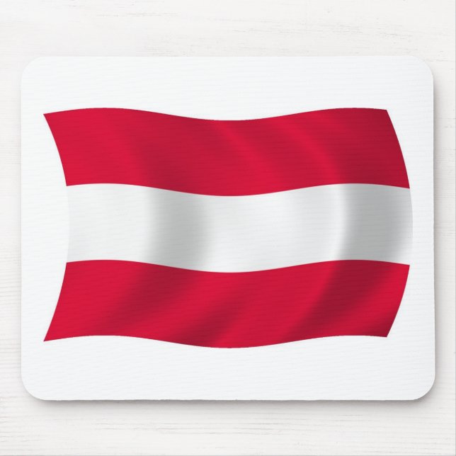 Tapis De Souris Drapeau autrichien Mousepad (Devant)