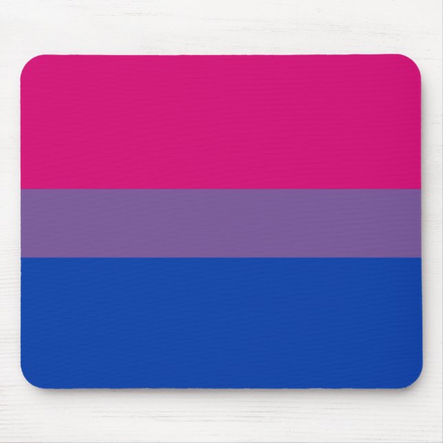 Tapis De Souris Drapeau bisexuel de fierté (Devant)