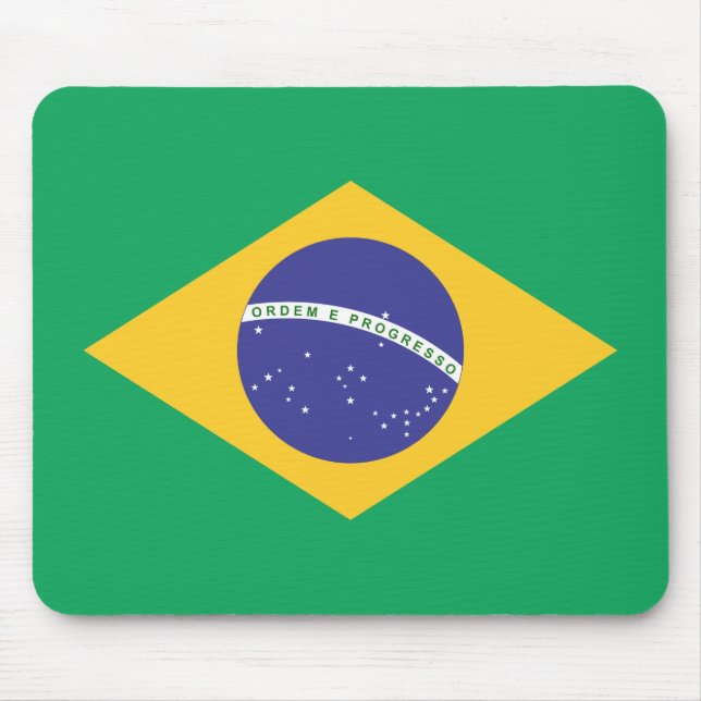 Tapis De Souris Drapeau Brasil (Devant)