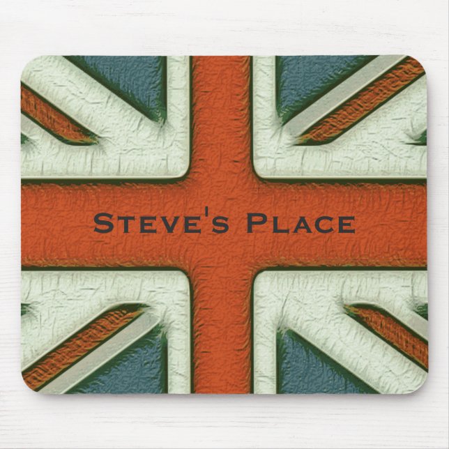 Tapis De Souris Drapeau britannique personnalisé (Devant)