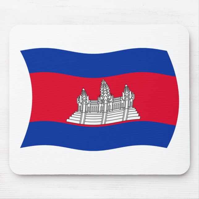 Tapis De Souris Drapeau cambodgien Mousepad (Devant)
