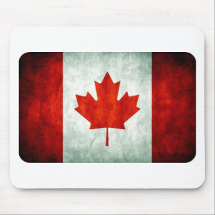 Tapis De Souris Drapeau canadien en détresse