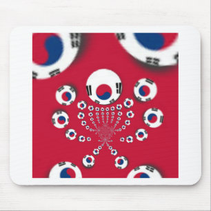Tapis De Souris Drapeau Corée du Sud Kaleidoscope