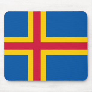 Tapis De Souris Drapeau d'Åland Mousepad