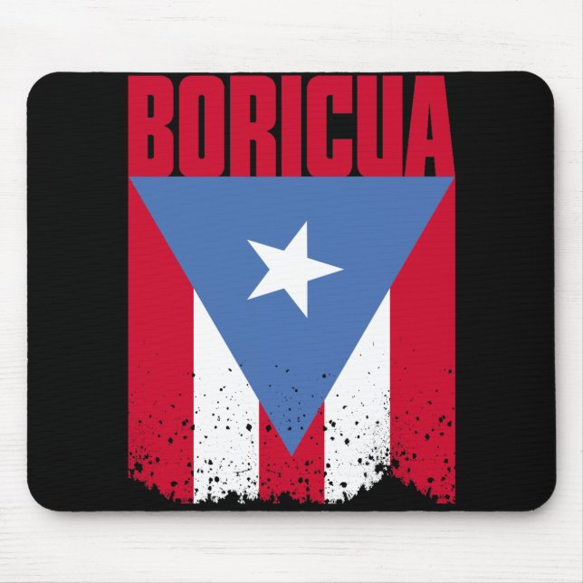 Tapis De Souris Drapeau de Boricua (Devant)