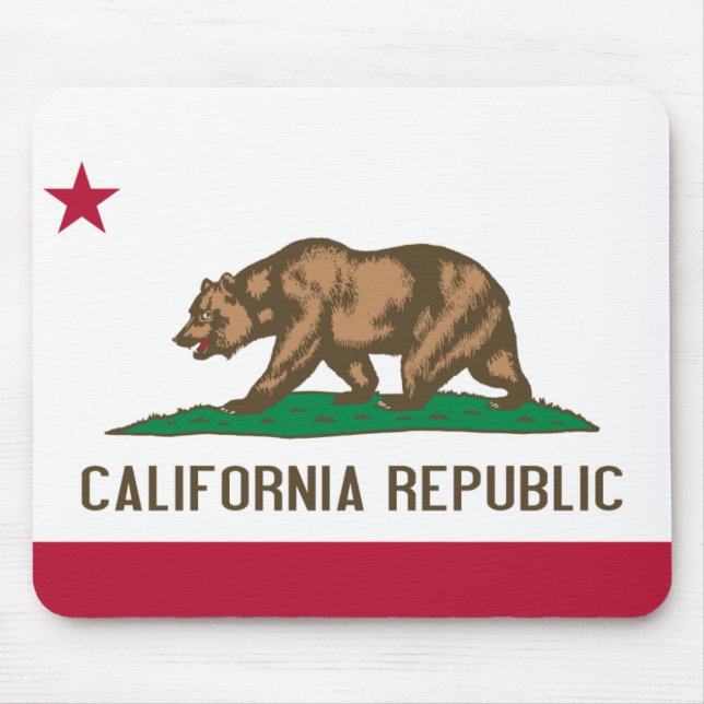 Tapis De Souris Drapeau de Californie (Devant)
