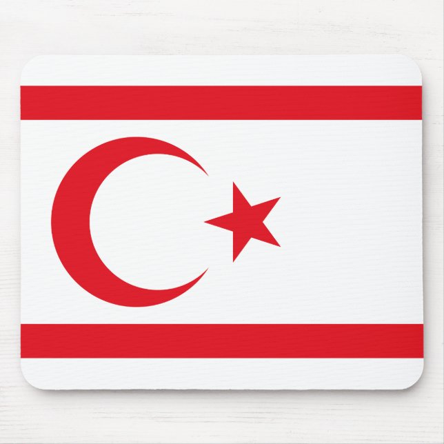 Tapis De Souris Drapeau de Chypre du Nord (Devant)