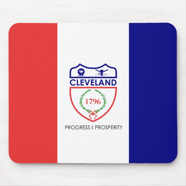 Tapis De Souris Drapeau de Cleveland, Ohio Souris (Devant)