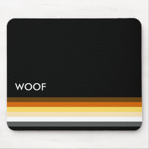 Tapis De Souris Drapeau de fierté des ours gays élégants woof