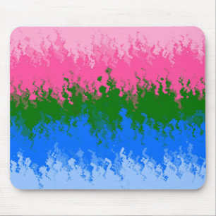 Tapis De Souris Drapeau de fierté Omniromantique Abstraite