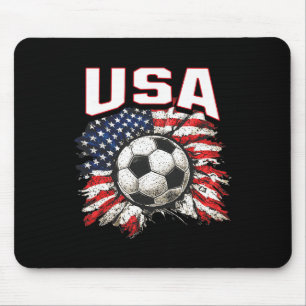 Tapis De Souris Drapeau de la Coupe 2026 Football Fierté Amusement