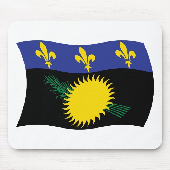 Tapis de souris Drapeau de la Guadeloupe (Devant)