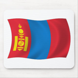 Tapis de souris Drapeau de la Mongolie