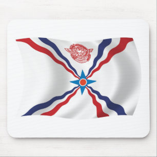 Tapis de souris Drapeau de la nation assyrienne