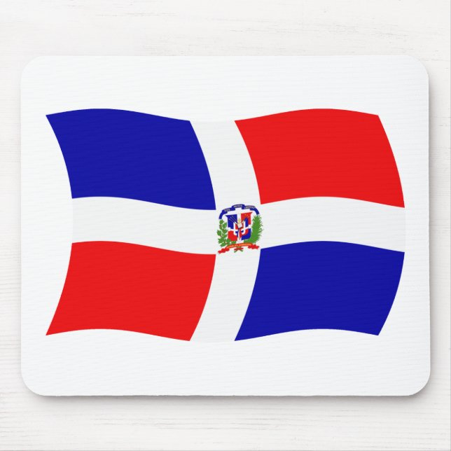 Tapis de souris Drapeau de la République dominicai (Devant)