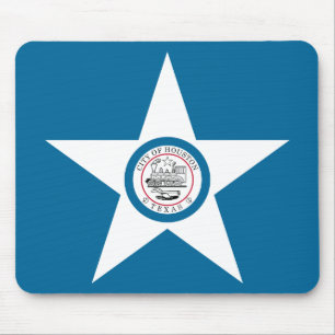 Tapis De Souris Drapeau de la ville de Houston, Texas Mouse Pad
