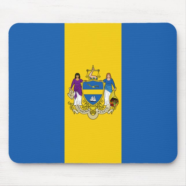 Tapis De Souris Drapeau de la ville de Philadelphie (Pennsylvanie) (Devant)