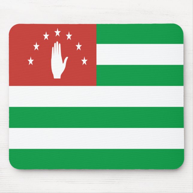 Tapis De Souris Drapeau de l'Abkhazie patriotique (Devant)