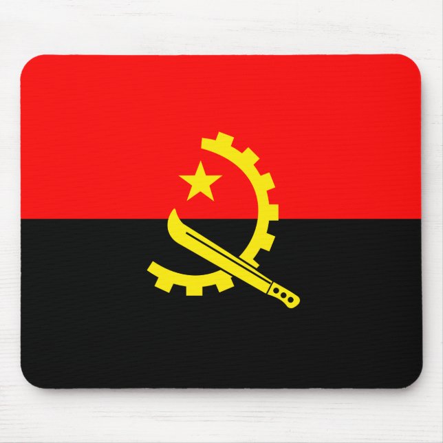 Tapis De Souris drapeau de l'angola mousepad (Devant)