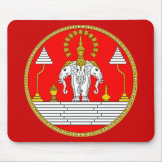 TAPIS DE SOURIS DRAPEAU DE L'ÉLÉPHANT PRINCIPAL DES LAOTIENS TROIS