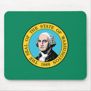 Tapis De Souris Drapeau de l'État de Washington