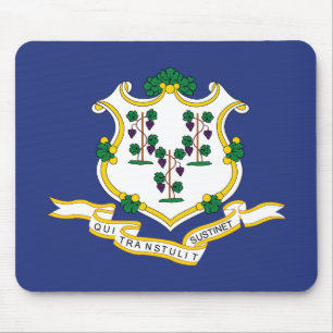 Tapis De Souris Drapeau de l'État du Connecticut