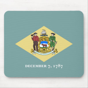 Tapis De Souris Drapeau de l'État du Delaware