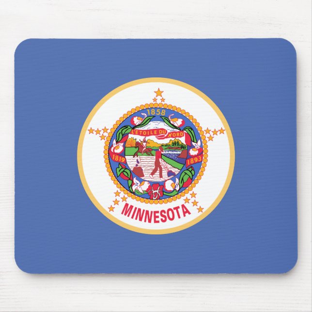 Tapis De Souris Drapeau de l'État du Minnesota (Devant)
