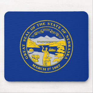 Tapis De Souris Drapeau de l'État du Nebraska