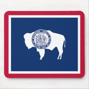 Tapis De Souris Drapeau de l'État du Wyoming