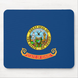Tapis De Souris Drapeau de l'Idaho, État de Gem, États américains