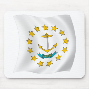 Tapis De Souris Drapeau de l'île Rhode Mousepad